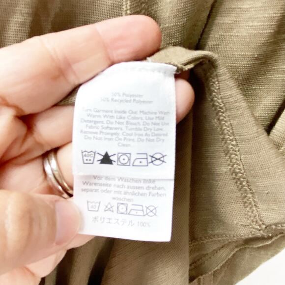 2/$30 Eddie Bauer Open Front Cardigan L Women’s Tan Lightweight Casual Layering - Picture 6 of 9